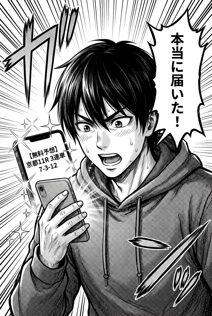 無料予想が届いた驚き